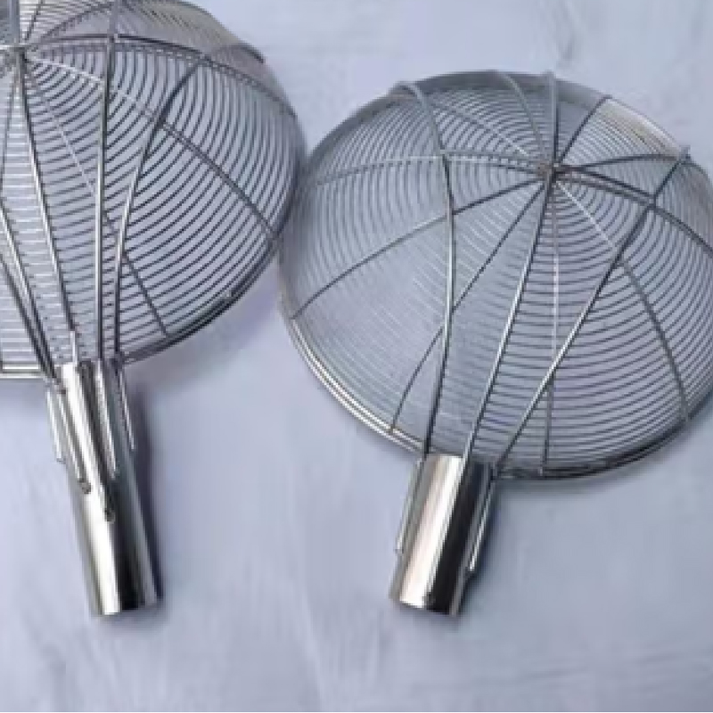 烹巅Poondear 不锈钢笊篱头 36cm三托间距5毫米丝粗1.4毫
