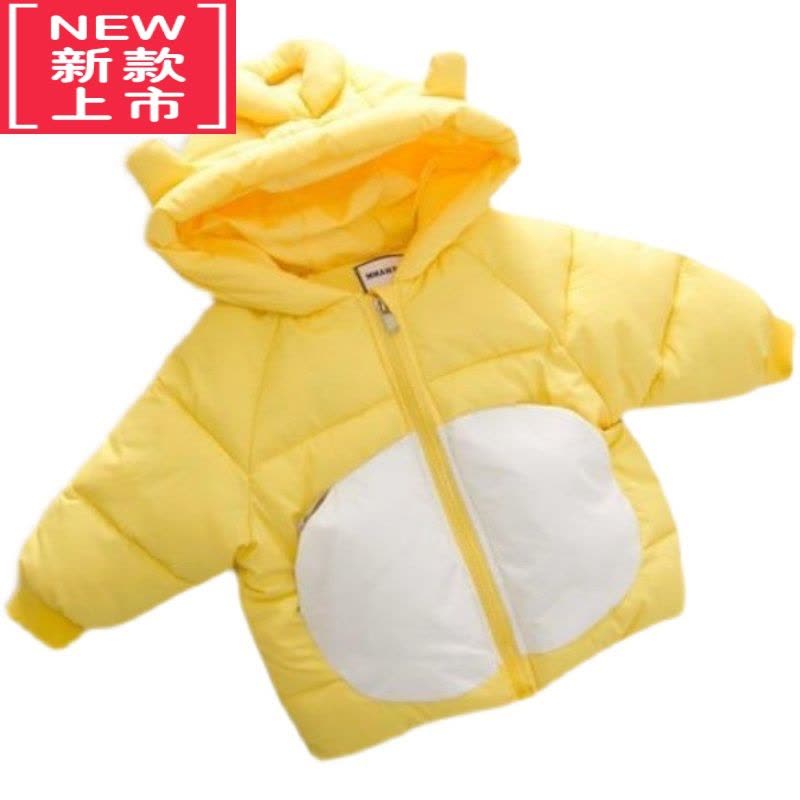 可莉允男女童冬季外套2020女宝宝韩版加厚棉衣中小童棉服会动的翅膀棉袄图片