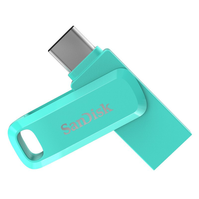 闪迪(SanDisk) 酷柔SDDDC3手机U盘 Type-C双接口 USB3.1读速150MB/s 64G淡蓝色