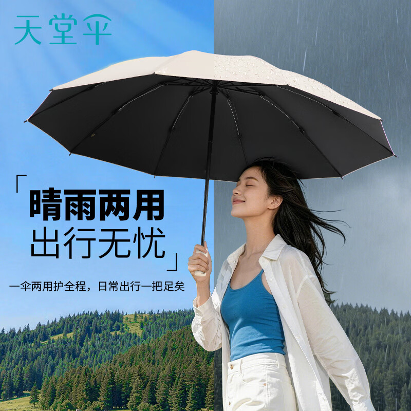 天堂伞31173E静蓝反向自开收晴雨伞(颜色随机)高清大图