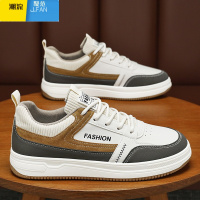 聚范男鞋2024新款款运动板鞋男款莆田休闲帆布鞋夏季透气百搭潮款 40 K288卡其