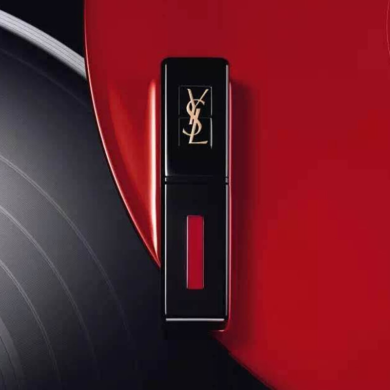 ysl圣罗兰口红唇釉黑管镜面光杨树林唇釉谜魅纯漾性感缎面镜光唇彩