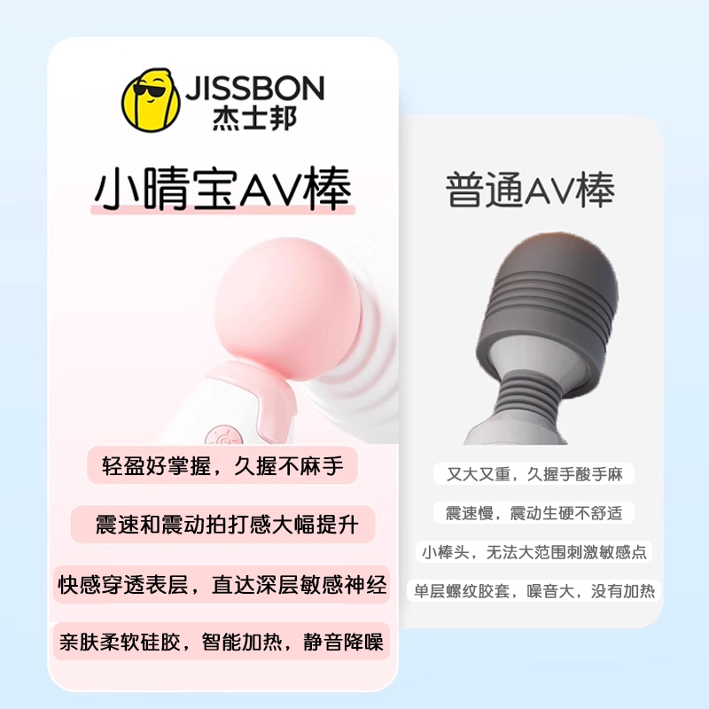杰士邦震动棒女性专用自慰器女用品调情趣成人玩具阴蒂高潮秒潮神器av棒高清大图