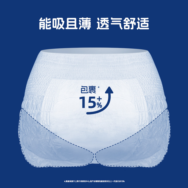 HERLAB 她研社 M-L码 安心裤安睡裤深藏BLUE夜用 3条×1包高清大图