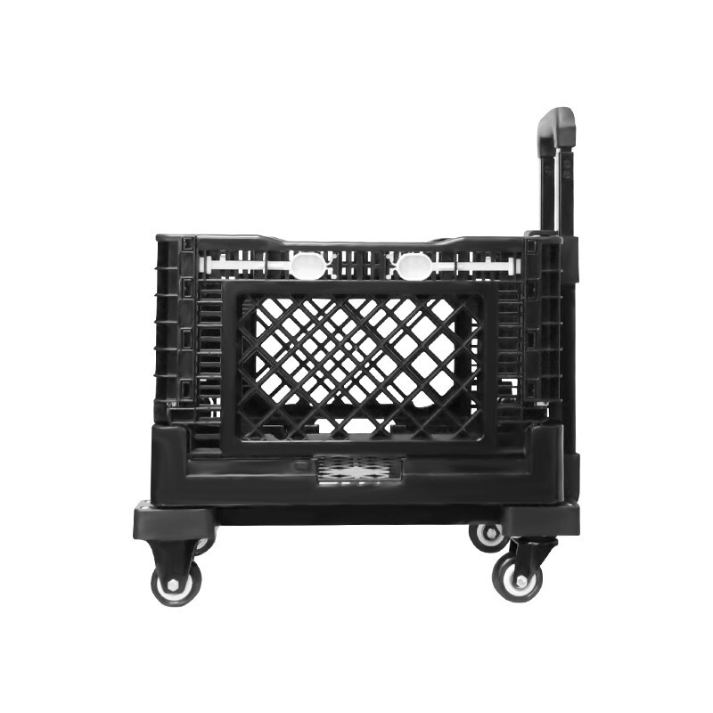 新越昌晖 手拉车行李车便携拉杆车折叠小推车小拖车手推车家用买菜车带框围栏平板车拉货车 承重约200斤 L017高清大图