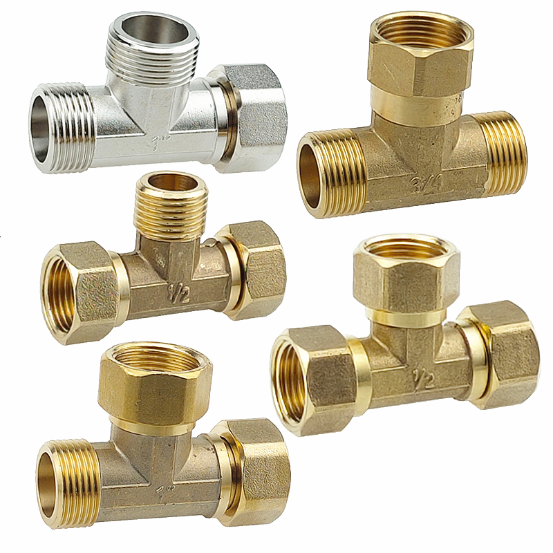 4分6分1寸铜活接三通外外内闪电客三通内内外三通外内外三通内外内