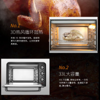 Krups烤箱家用烘焙多功能33L大容量小型蛋糕电烤箱正品OK464880