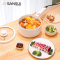 山水(SANSUI)电煮锅多功能电炒锅一体单人小火锅一人食宿舍煮面神器迷你蒸煮小电锅 多功能电煮锅宿舍小电锅