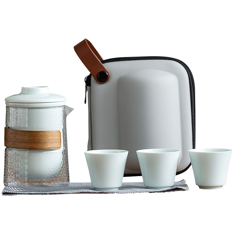 艾逸瑶选逸出行快客杯套装 茶壶茶杯 便携居家旅行户外泡茶杯壶套装 CJ-21056!高清大图