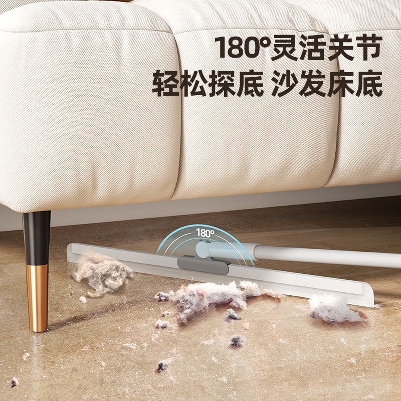 WOWEI 组合魔术刮水扫把扫地硅胶地刮地板浴室卫生间扫头发 55CM 含2个硅胶条(可替换)高清大图