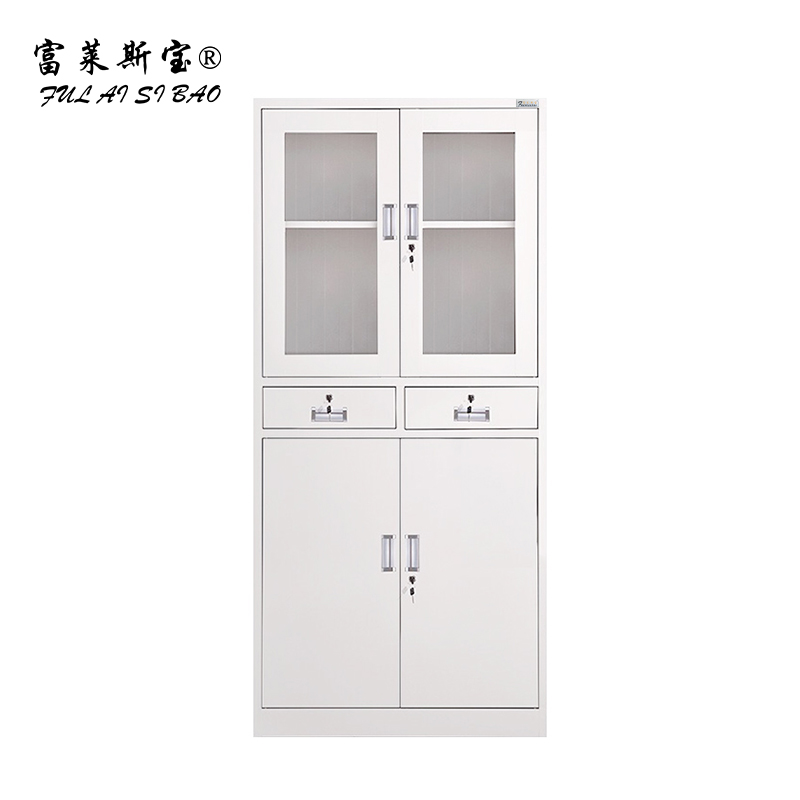 富莱斯宝 铁皮文件柜(中二斗)办公柜 1800*850*390mm /个