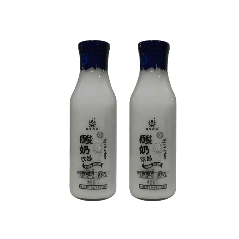 [江苏乡村振兴][财政集采][涟水]城乡志富 原味酸奶饮品1L*6瓶 整箱