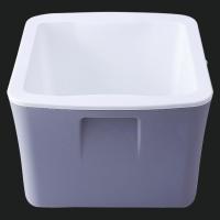 泡脚桶家用塑料足浴盆加厚保温足浴桶洗脚盆恒温泡脚盆过小腿神器 (升级款）三层保温 雅典灰 无盖 穴位按摩底