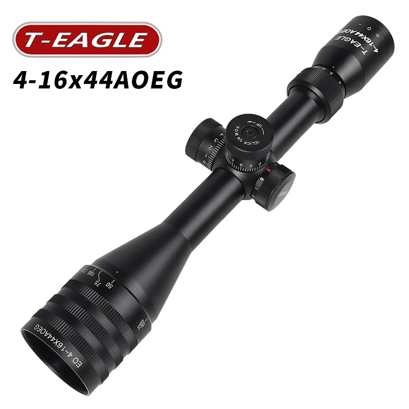 突鹰瞄准镜 EO 4-16x44 AOEG 前焦红绿蓝光照明各三档高清晰抗震 秃子板球快排瞄准器