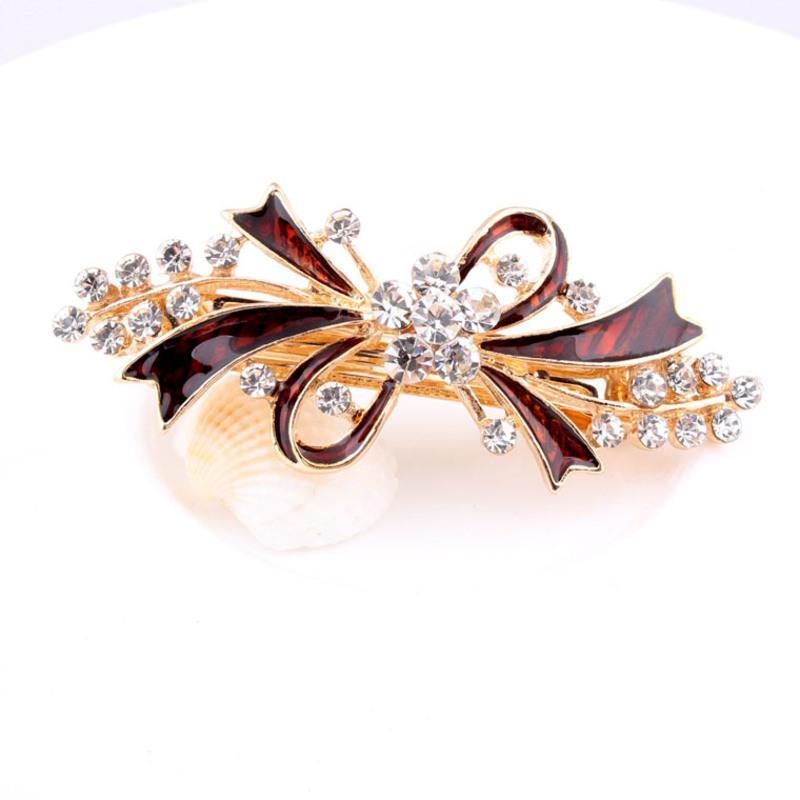 日韩发夹顶夹小号弹簧夹水晶水钻百搭发卡韩国头饰发饰女成年女士