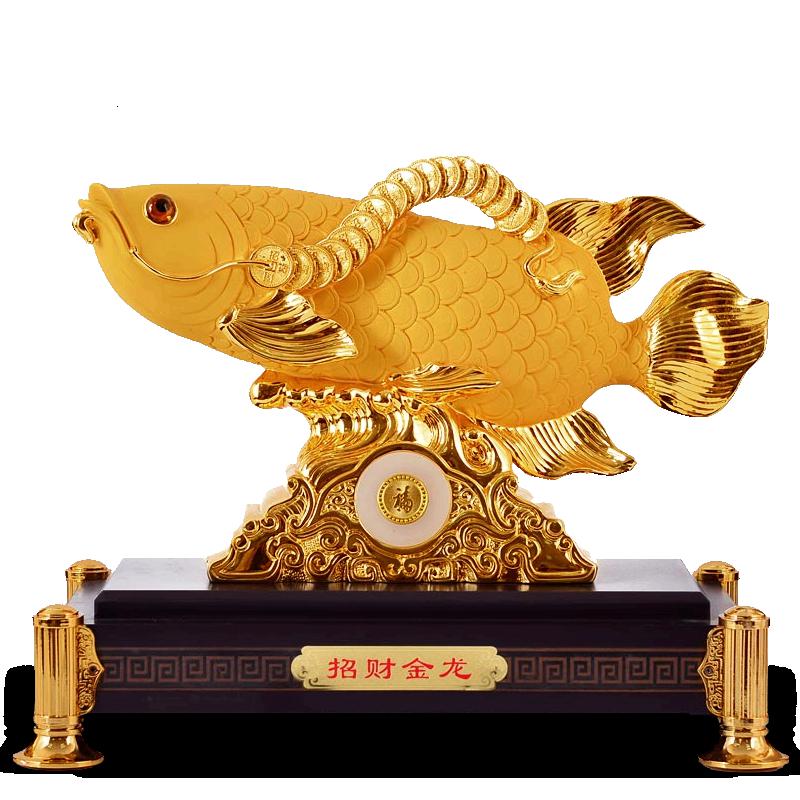 美帮汇金龙鱼摆件鱼工艺品客厅玄关办公室装饰店铺开业礼品高清大图