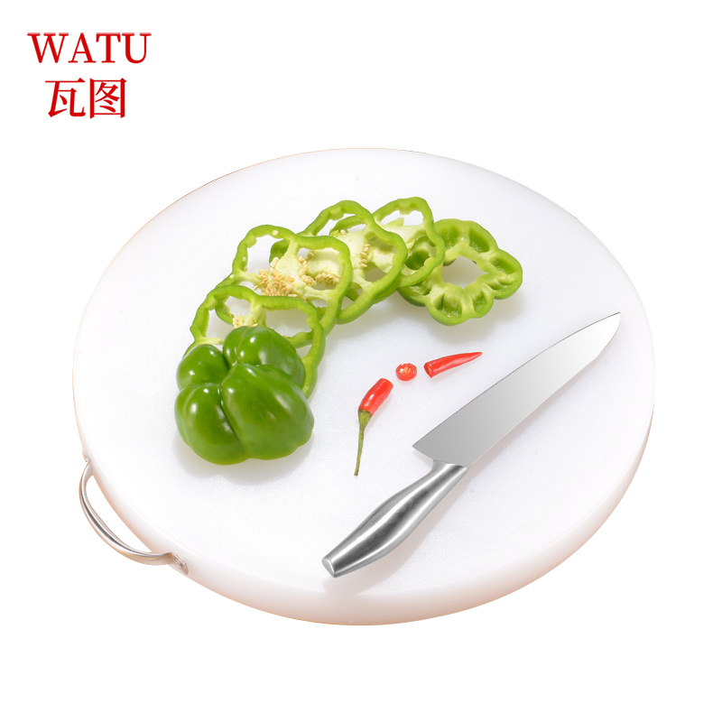 瓦图(WATU)白色圆形砧板 塑料菜板高清大图