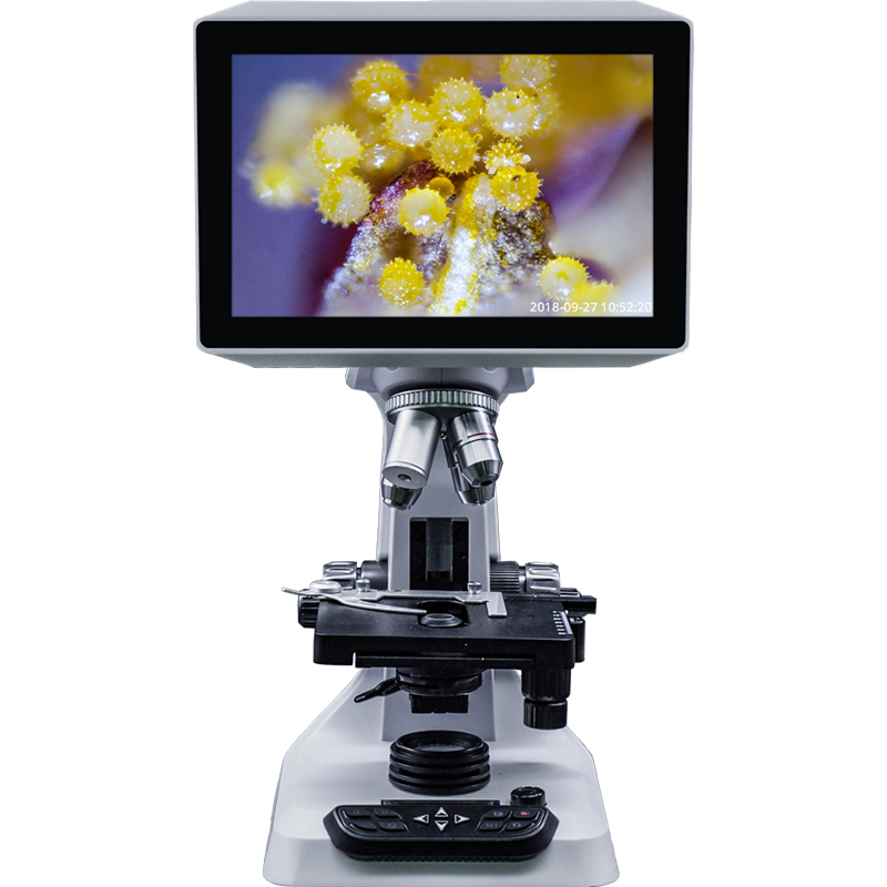 爱科学at2108数码液晶显微镜中小学生专业高清生物检测便携光学实验