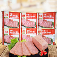 双汇午餐肉火锅螺蛳粉火鸡面泡面拍档，340g双汇午餐（猪肉）风味罐头*6罐