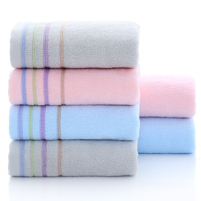 踏绮 四季彩毛巾两条装 34*78cm 盒（颜色随机）