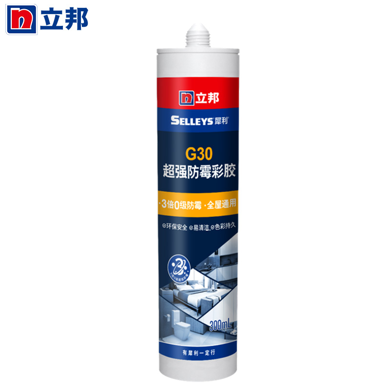 立邦3倍防霉玻璃胶 透明色 300ml (单位:支)参数配置_规格_性能_功能-