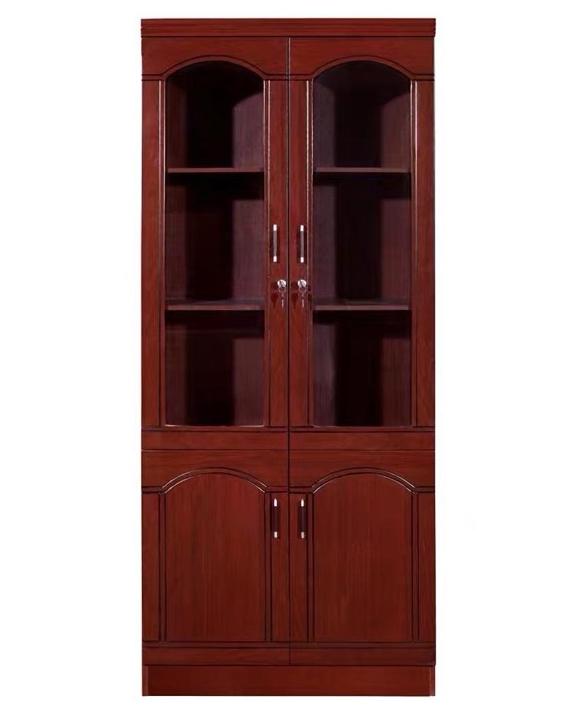 美沐芯品 实木书柜三门 1200*450*2000mm （sg012）高清大图