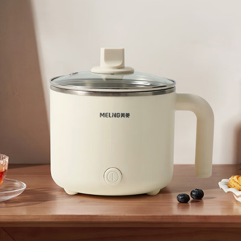 美菱(MELNG) MT-LC1501 多功能电煮锅 1.2L 米白色高清大图