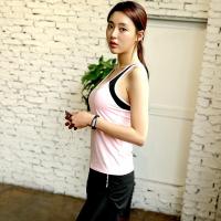 运动背心女长款带胸垫内扣跑步防震聚拢瑜伽背心紧身速干健身背心