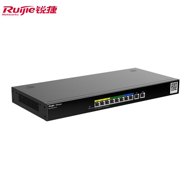 锐捷(Ruijie) 千兆路由器 企业级网关路由 双WAN口 无线AC控制器 RG-EG210G-E 千兆带宽