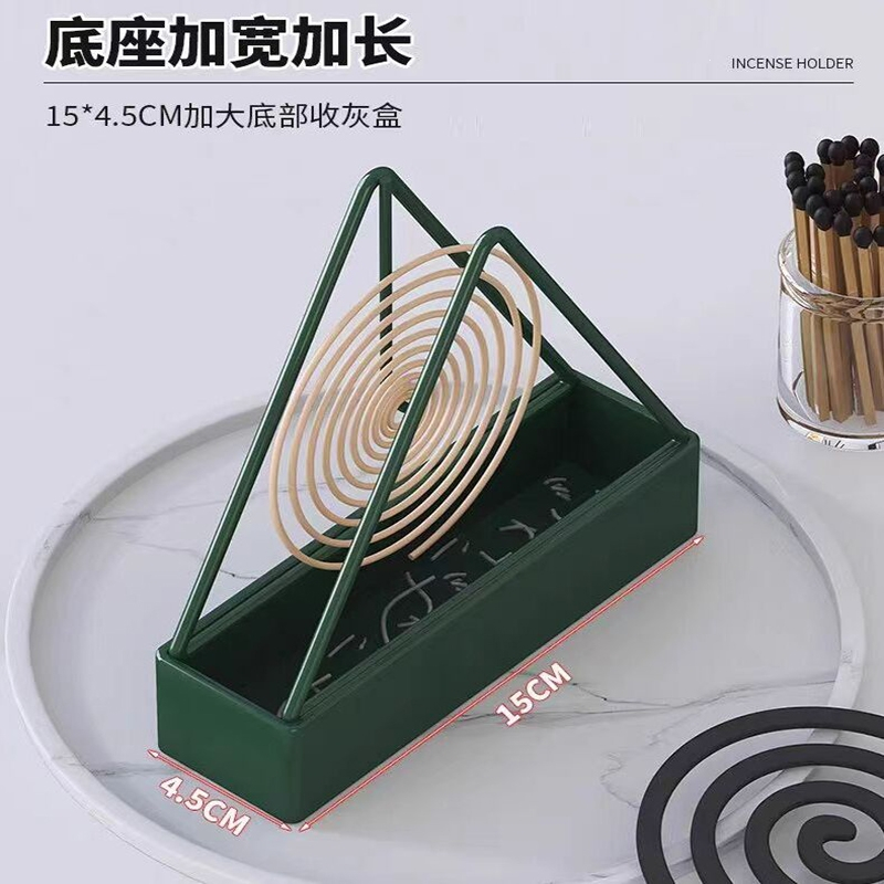 法耐(FANAI)蚊香架家用创意铁艺檀香熏香蚊香盘托蚊香炉盘香支架接灰盘_铁艺加厚蚊香盘黑色1个装