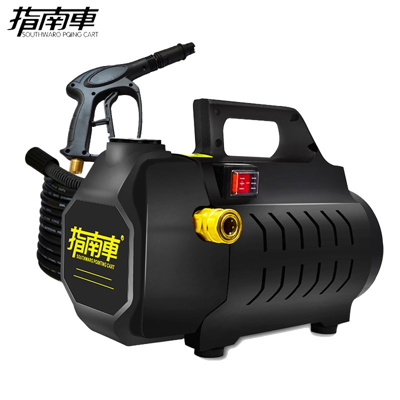 指南车X5高压洗车机家用220v刷车水泵全自动洗车神器便携水枪清洗机