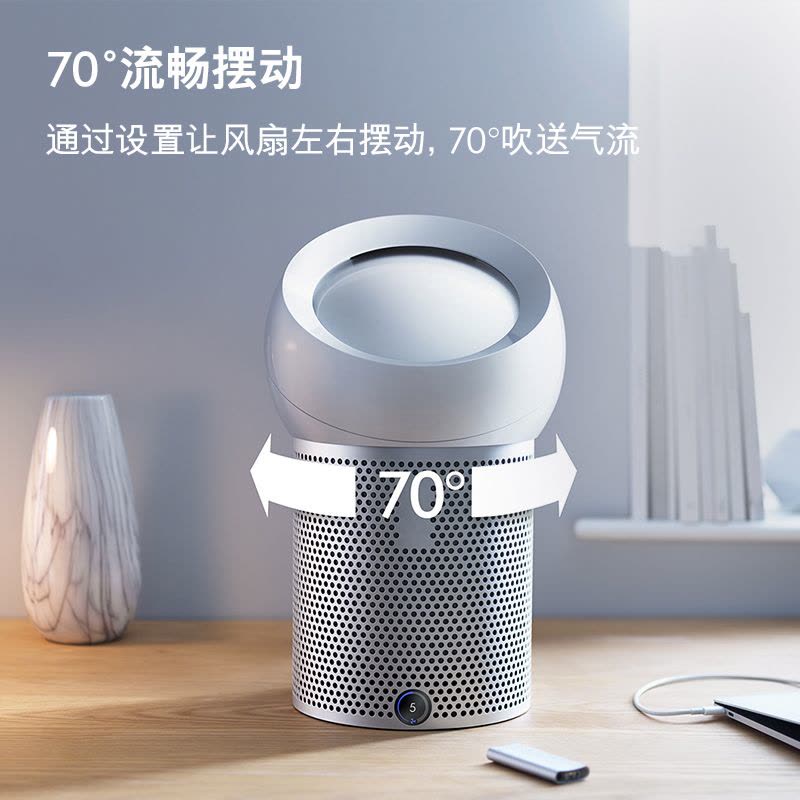 戴森(Dyson) BP01 一机多用 多功能无叶净化电风扇 空气净化,凉风净化二合一 银白色图片