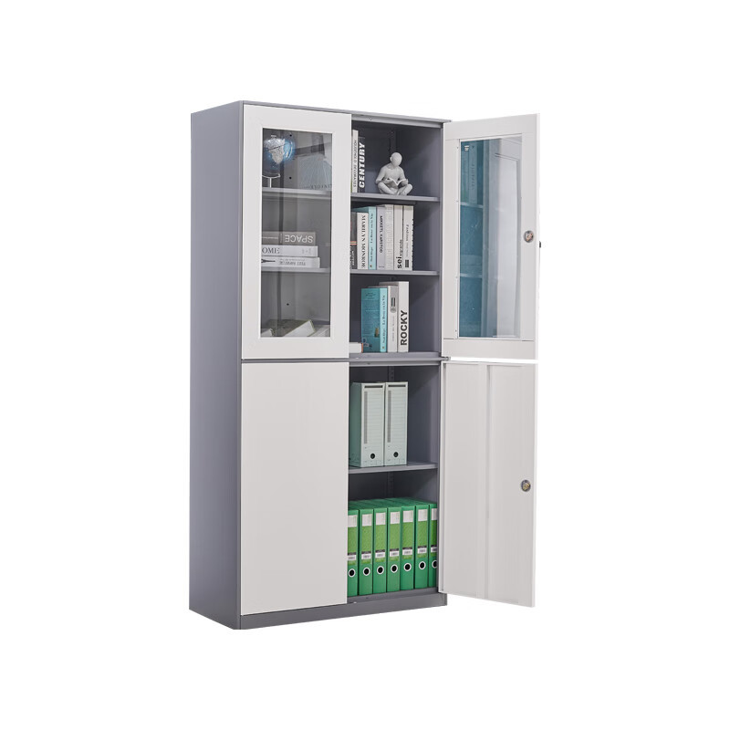 [企诺]文件柜 QNGA02FO-06LPA 900×400×1850mm 冷轧钢板 台
