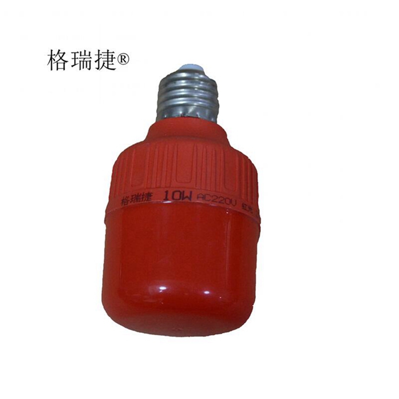 LED红灯泡10W 220VPC灯罩 E27 适用于红灯笼高清大图