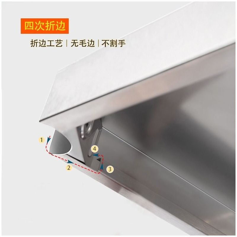 不锈钢厨房置物架三层微波炉架子四层落地烤箱储物货架收纳锅架子