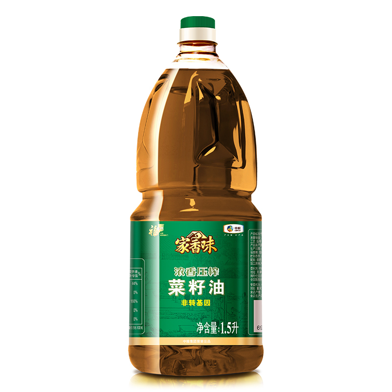 中粮福临门家香味浓香压榨菜籽油1.5L 食用油 中粮福临门 出品
