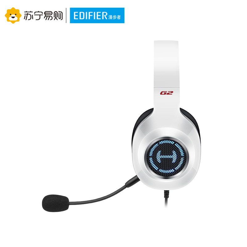 Edifier/漫步者 G2标准版 游戏头戴式耳机有线带麦电竞吃鸡专用3.5mm台式电脑耳麦