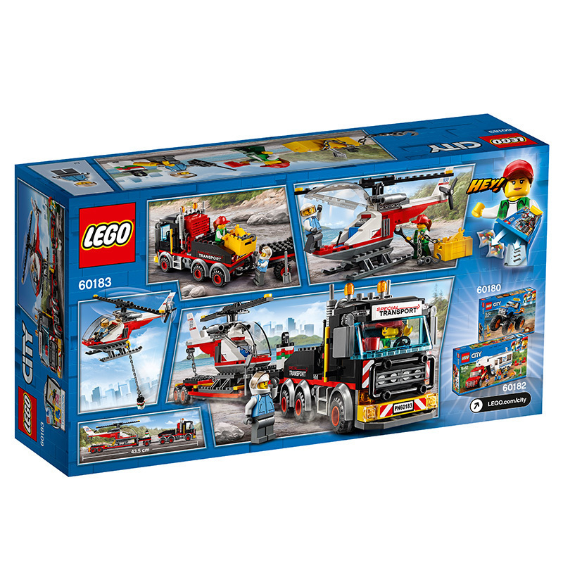 LEGO 乐高 City城市系列 重型直升机运输车塑料玩具 200块以上 5-12岁 LEGC60183