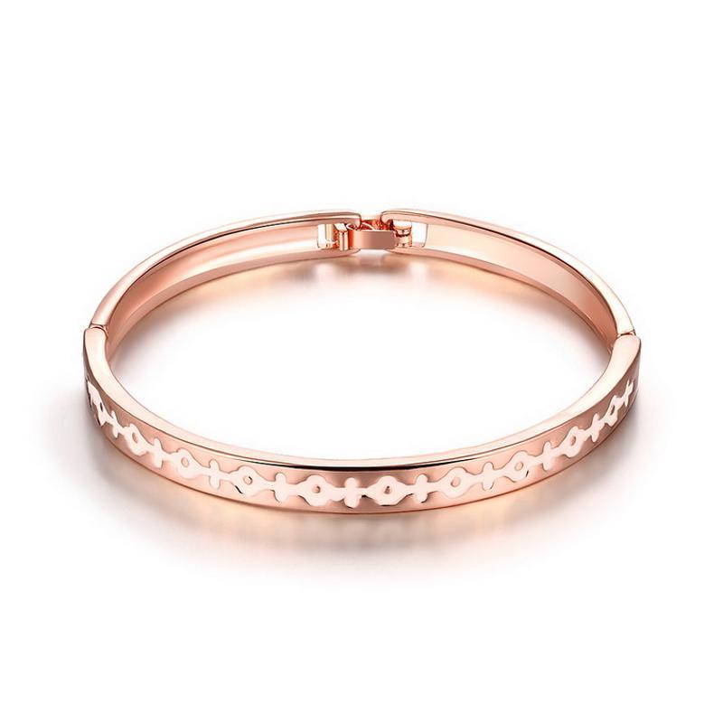Z013 Women Bracelet 女生饰品简约复古手镯玫瑰金色日韩首饰配饰送女朋友七夕情人节礼物