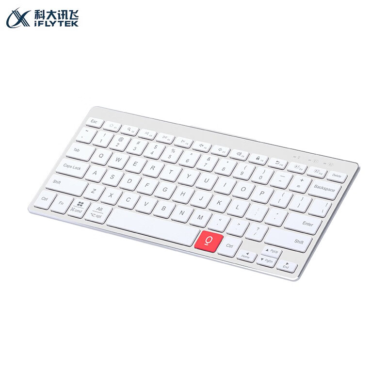 科大讯飞(iFLYTEK)智能键盘K310 语音输入翻译 无线蓝牙办公键盘 打字便携语音输入操作 银色