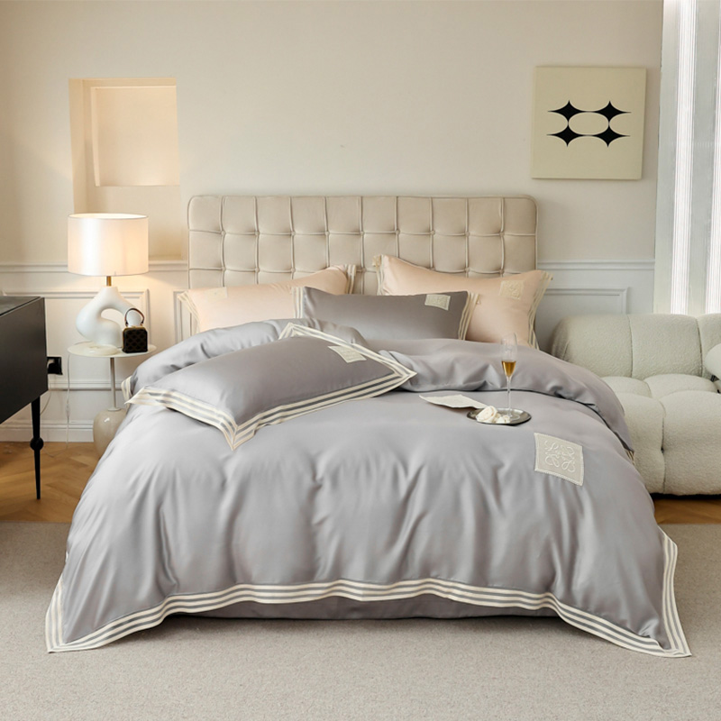 天山柔 200*230cm 60天丝索菲亚 四件套 (计价单位:套) 灰色高清大图