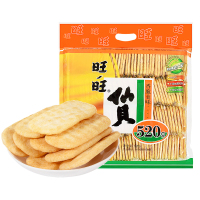 旺旺仙贝零食大礼包大米饼膨化小吃饼干米果批发过年货小零食520g整包