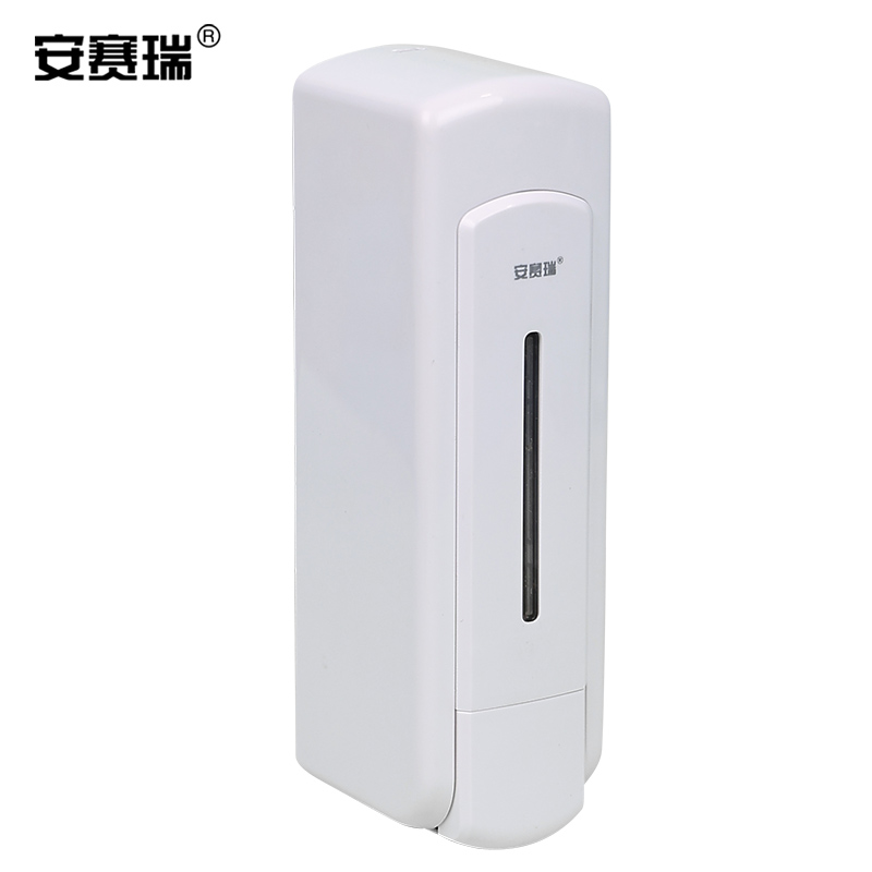 安赛瑞 挂壁式皂液器-材质:ABS,颜色:白色,尺寸:210*62*75mm,重量:0.45kg 10700高清大图