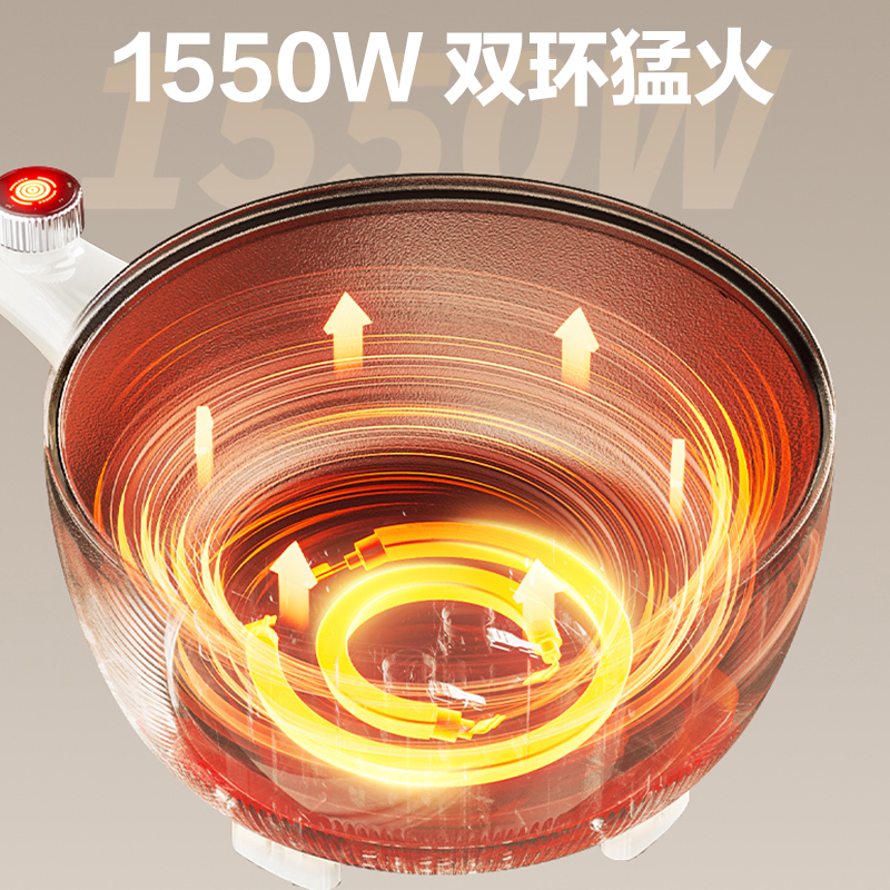 苏泊尔(SUPOR)电炒锅 电煮锅 电火锅 家用多功能一体 煎炒炖煮不粘宿舍电热锅 3.5L多用途锅CJ25A611高清大图