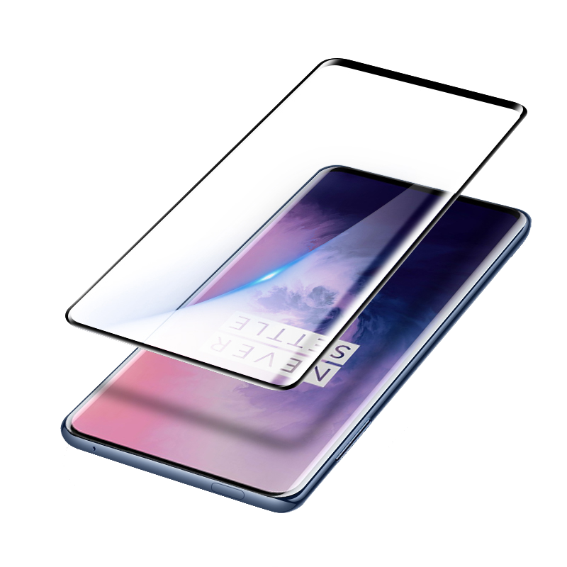 轻万适用一加1+7pro钢化膜全屏曲面高清透明防摔贴膜oneplus手机保护膜全玻璃高清大图