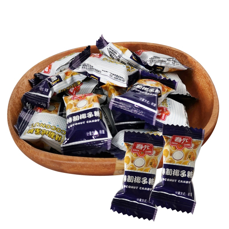 春光椰子糖传统特浓椰子糖250g袋装喜糖糖果零食海南特产高清大图