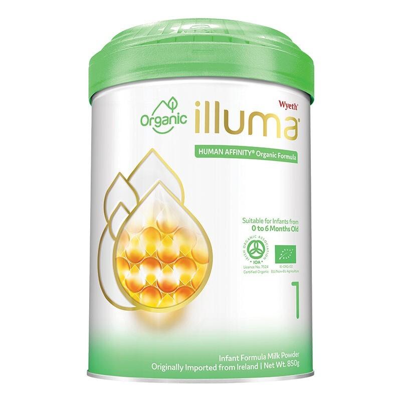 原装进口香港港版惠氏启赋有机illuma organic 1段（0-6个月）850g