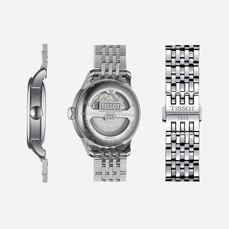 天梭(TISSOT)力洛克系列钢带机械男表T006.407.11.043.00高清大图