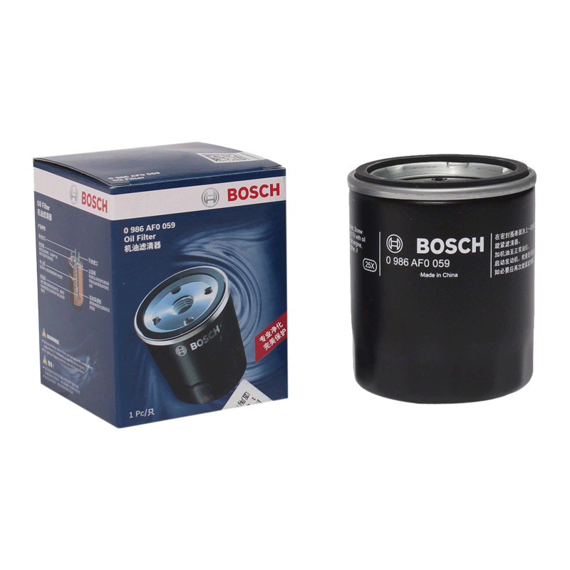 博世(Bosch)机油滤清器0986AF0059(三菱翼神/蓝瑟/劲炫/欧蓝德/帕杰罗/精灵Forfour/比亚迪F3)高清大图