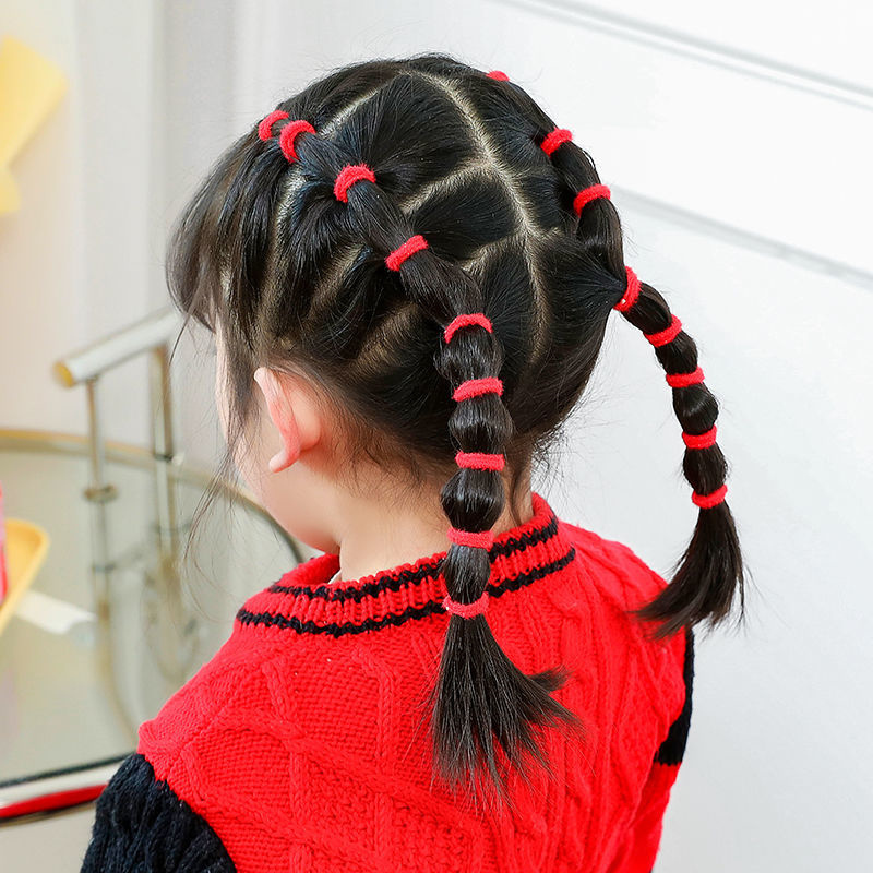 儿童高颜值小女孩扎头发发圈发绳宝宝皮筋不伤发不勒发新年小礼品